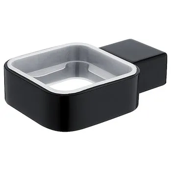 Dávkovač mýdla Nimco KIBO černá Samotný úchyt, černý mat Ki-14050X-90