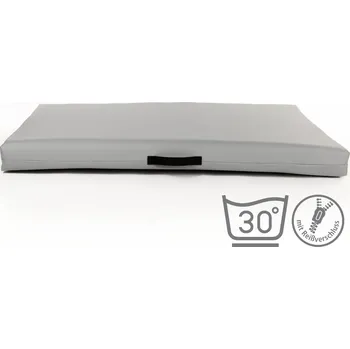 Pelíšek pro psa Matrace, pelech ze světle šedá eko kůže pohodlný pelíšek Velikost matrací 50x35cm