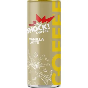 Ledová káva Big Shock! Coffee Vanilla Latte 0,25l - plech
