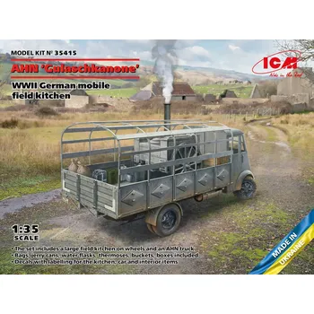 Plastikový model 1:35 AHN Gulaschkanone German Mobile Field Kitchen