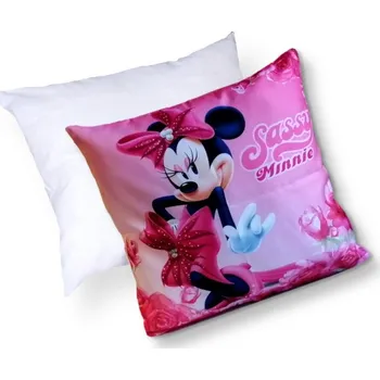 Dekorativní polštářek Apex® Povláček na polštářek Apex - Minnie - set Polštářek s výplní + Povláček