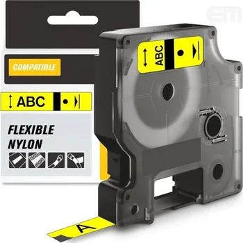 Pásek do tiskárny Páska AltPrint [Dymo] Rhino nylon 24mm (1734525) žlutá, 3,5m