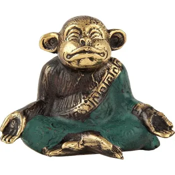 Soška Opice jóga kov 6 cm