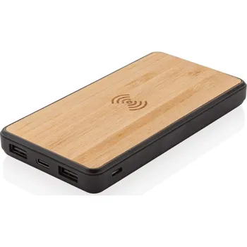 Powerbanka Bezdrátová powerbanka 8 000 mAh z FSC bambusu a RCS Rplastu