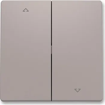 vypínač ABB - Zoni, Kryt spínače žaluziového dělený, s potiskem, greige