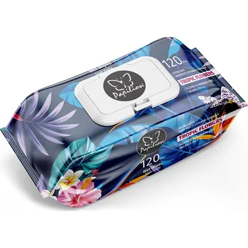 Hygienický ubrousek Vlhčené ubrousky Tropical Flowers 120 ks