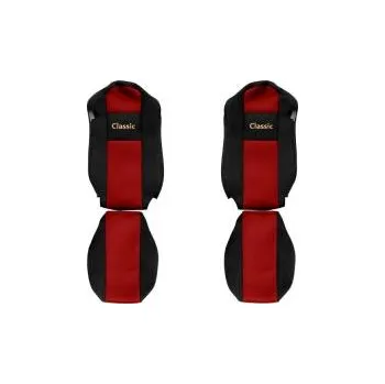 Potah sedadla Sada potahů sedaček (sedadel) pro MERCEDES ACTROS MP4/MP5 (od roku 2011) červená 20372