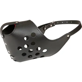 Náhubek pro psa BAFPET Náhubek kůže plný černý