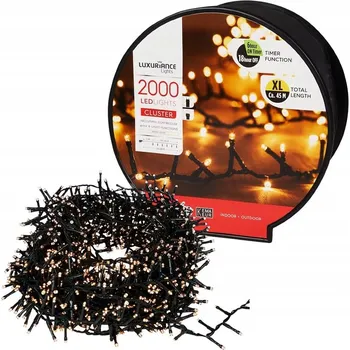 Vánoční dekorace Vánoční řetěz světýlka 2000 LED 40m venkovní - teplá bílá