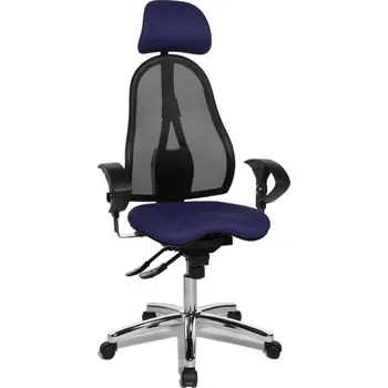 Topstar Topstar - oblíbená kancelářská židle Sitness 45 - tmavě modrá, plast + textil + kov