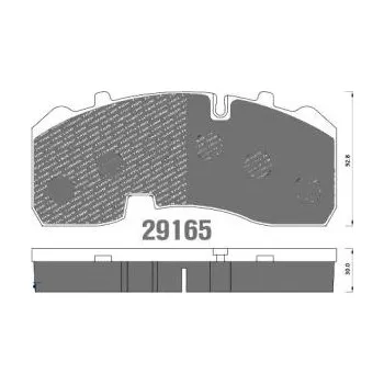 Brzdová destička Sada brzdových destiček 29165, 29215, 29268 pro BPW, IVECO, MAN, MERCEDES, SAF, SMB, ROR 11689