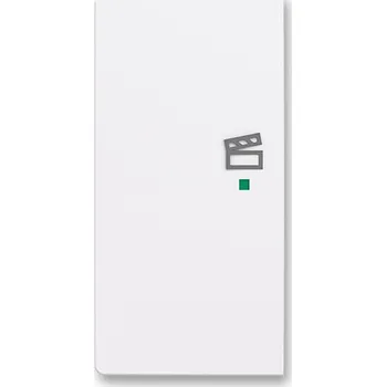 ABB - Zoni, kryt 2násobný levý, symbol "scény", bílá