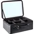 Kosmetický kufr GloryStyles Kosmetický kufřík s LED zrcátkem 20,5 x 12 x 26,5 cm černý