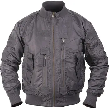 Pánský bomber MILTEC Bunda pilotní šedá US Tactical Flight Jacket Mil-Tec® Urban Grey Velikost: S