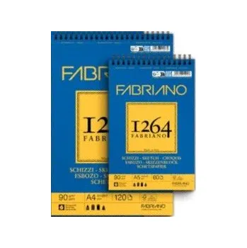 Umělecký papír Fabriano 1264 Sketch - skicovací blok A5, 90 g, 120 listů, drátěná vazba