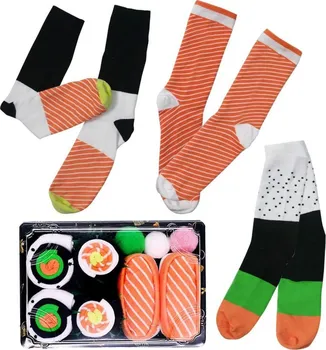 Pánské ponožky Veselé ponožky 3 páry Sushi set uni