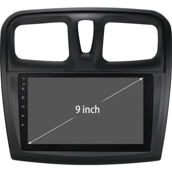 Autorádio HIZPO KXRNSDR91 9" Android 13 Autorádio Dacia Logan 2, Sandero 2 Varianta: Rámeček typu A, Model: S9004 (4+32GB)