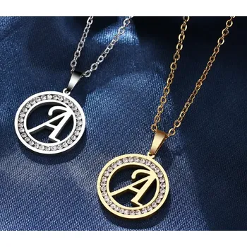 Náhrdelník Řetízek s přívěskem A, Varianta Stříbrná