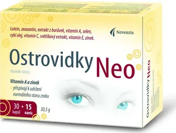 Přírodní produkt Noventis Ostrovidky Neo 30+15 cps.