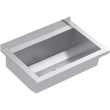 Umyvadlo Mycí koryto KWC Planox PL6TCS 60cm ( 1.4016 chromová ocel, lesk)