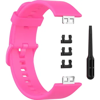 Příslušenství k chytrým hodinkám Jednobarevný náhradní řemínek pro Huawei Fit Barva: Růžová, Pro Přístroj: Huawei Fit