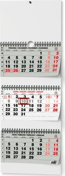 Kalendář Baloušek Tisk Tříměsíční skládaný nástěnný kalendář BNC5-24 2024