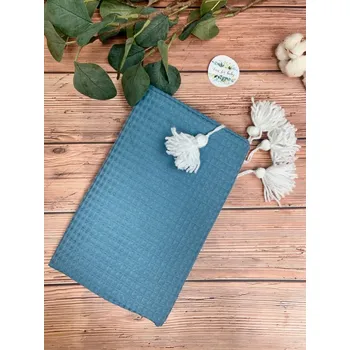 Dětská deka Deka vaflík 100/75 cm modrá