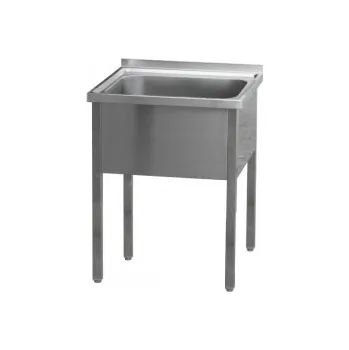 Nerezový dřez Nerezový dřez - mycí stůl montovaný - 21 variant, rozměr 700x600x900mm (500x500x320mm)