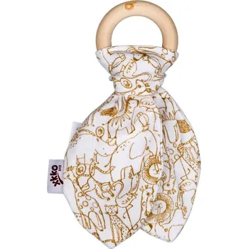 Hračka pro kojence Kikko Kousátko Lístky W/Honey Mustard