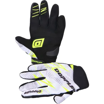 Moto rukavice Rukavice MX Doppler bílá / neon žlutá - velikost XXL (12) 43184-XXL