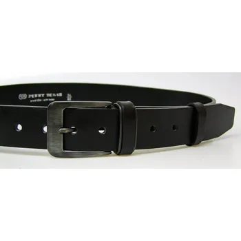 Opasek PENNY BELTS Nadměrný kožený opasek 02-PR01-60 černý - 155 cm
