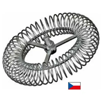 Kouřovod Komínová růžice pr.160 mm, pružinová kruhová- nerez