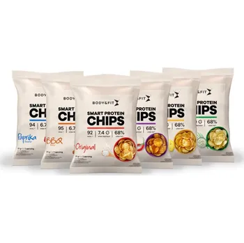 Fitness strava Body & Fit Smart Protein Chips 23g Sweet chilli