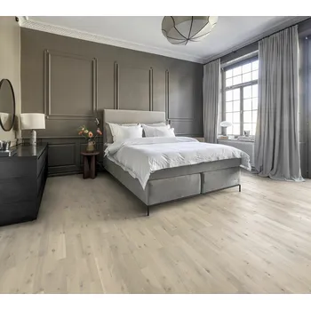 vinylová podlaha Dřevěná podlaha třívrstvá KAHRS Beyond retro Dub loft white strip 153N6BEKM4KW240