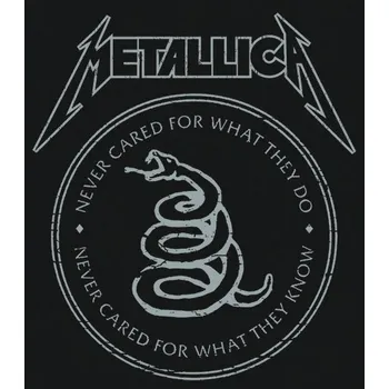 Nášivka nášivka na záda, zádovka Metallica - Never Cared For What They Do