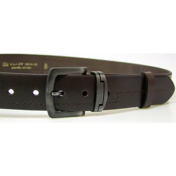Módní doplněk PENNY BELTS Kožený opasek 09-4-40 tmavě hnědý - 85 cm