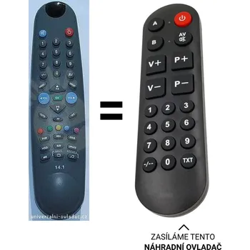 Dálkový ovladač CWR-TECH NR 21T94 náhradní dálkový ovladač pro seniory