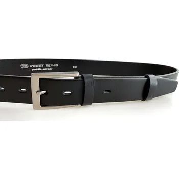 Opasek PENNY BELTS Nadměrný kožený opasek 35-100-4-60 černý - 140 cm