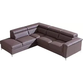 Sedací souprava Rozkládací rohová sedačka GARET hnědá