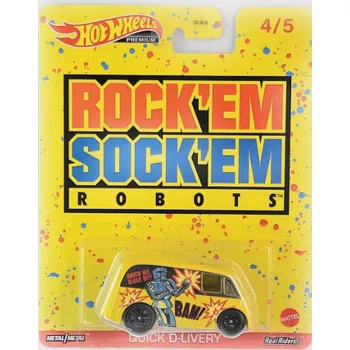 auto na autodráhu Hot Wheels Premium Rockem Sockem Robots Quick D-Livery