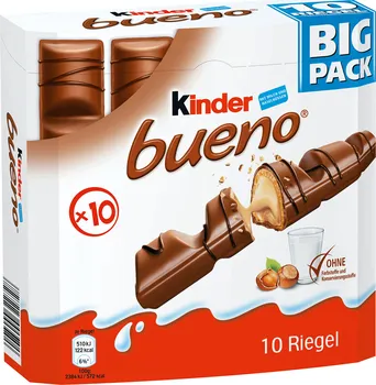 Čokoládová tyčinka Kinder Bueno 10 ks 215 g