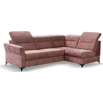 Sedací souprava Rozkládací rohová sedačka DENIRO růžová