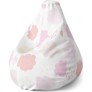 Sedací pytel Sablio Sedací vak Pear Barevné obláčky - 70 x 95 x 15 cm