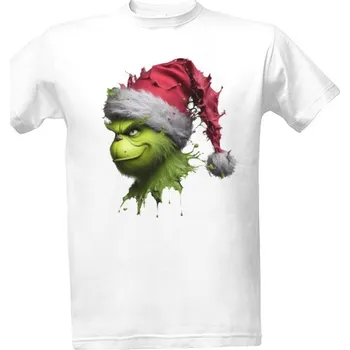 Pánská móda Tričko s potiskem Grinch z prskanců barvy art pánské