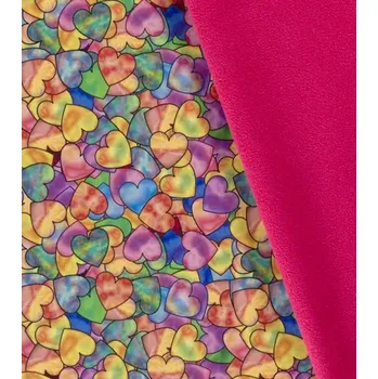 Softshell s flízem barevná srdíčka | RTex