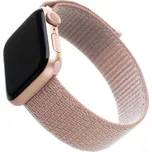Nylonový řemínek FIXED Nylon Strap pro Apple Watch 42/44/45/49mm, růžově zlatý