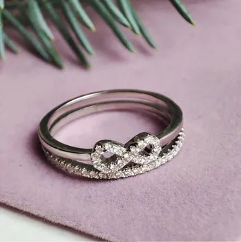 Prsten Prstýnkárna Prsten Nekonečno AG 925 ≤ 2 g Velikost prstenu: 8 (57)