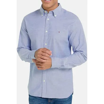 Pánská košile Modrá košile Tommy Hilfiger - Velikost M, Barva Modrá 55642 MW0MW25037