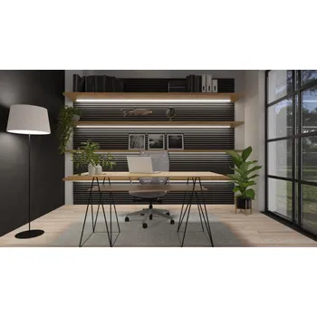 Obklad Lamely Velebi Plus černý filc 450 x 450 mm, sada 4 panely 882 Black