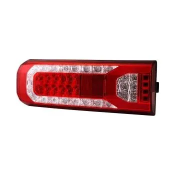 Zadní světlomet Zadní koncová LED lampa (světlo) MERCEDES ACTROS MP4 / MP5, ANTOS (03.00-) levá (vývod z boku, osvětlení SPZ) DYNAMICKÉ SMĚROVÉ SVĚTLO 20618
